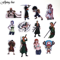stickers diy luggage laptop Flyingbee 50 Pcs ONE PIECE Anime Sticker Decals Scrapbooking Stickers for DIY Phone Luggage Laptop Skateboard Car Stickers X0011 (5)
