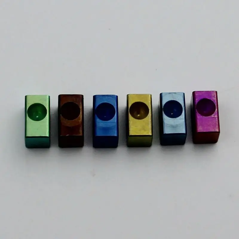 

6 Piece Guyker String Lock Insert Block Rainbow Color Titanium Alloy For FR Special And FR Series