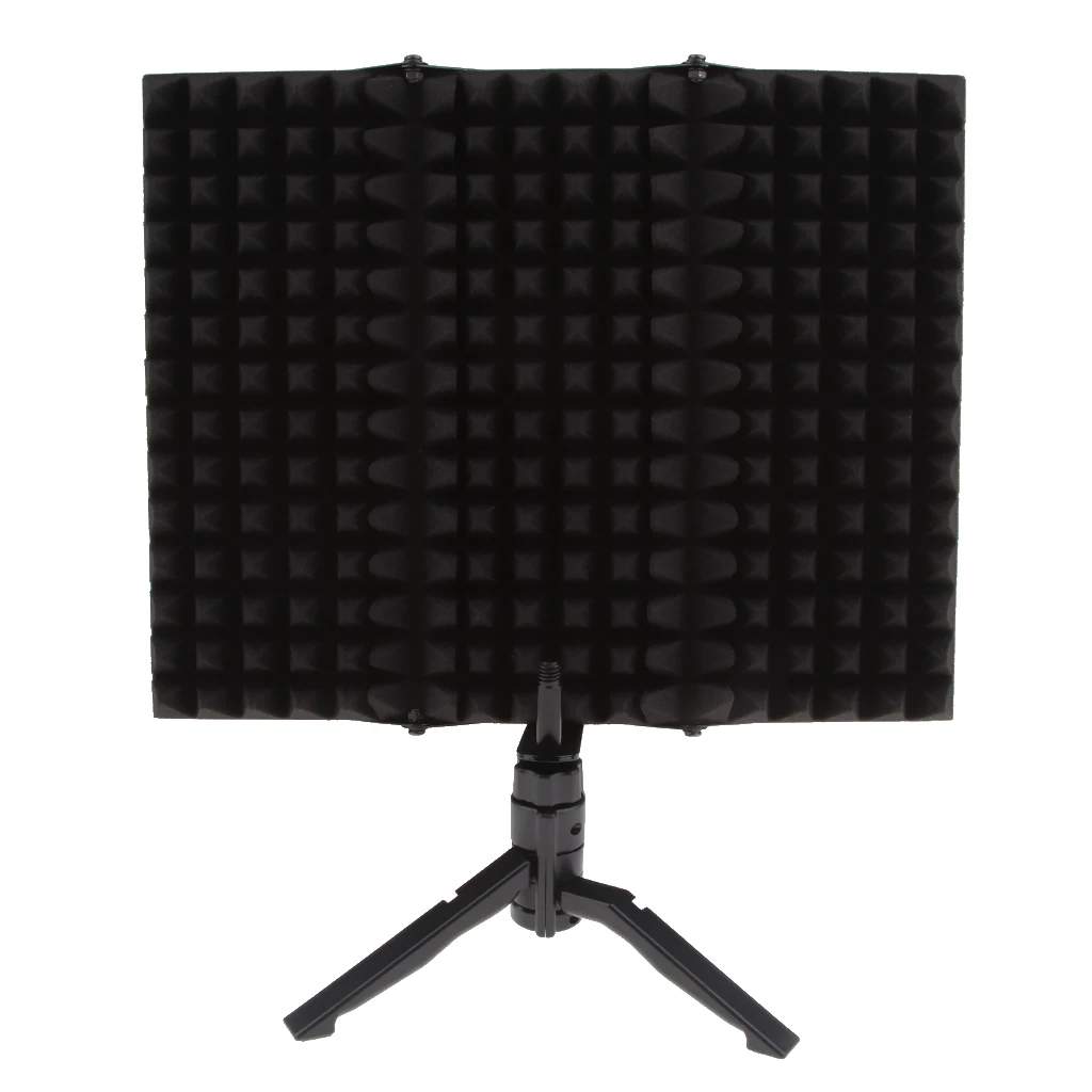 

Microphone Isolation Shield, Foldable Studio Recording Microphone Isolator Panel, Studio Mic Sound Absorbing Foam Reflector