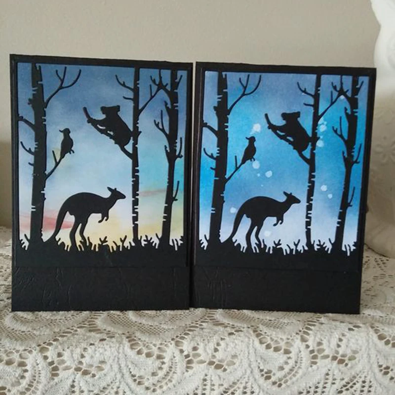 

HamyHo Forest Animal Frame Metal Steel Cutting Dies For Making DIY Scrapbooking Paper/photo Card Embossing Dies Making Cards