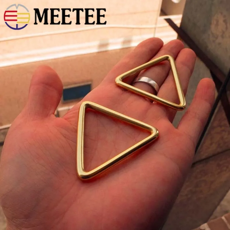 Металлическое кольцо Meetee из чистой латуни 40 мм с пряжкой для ремней одежды