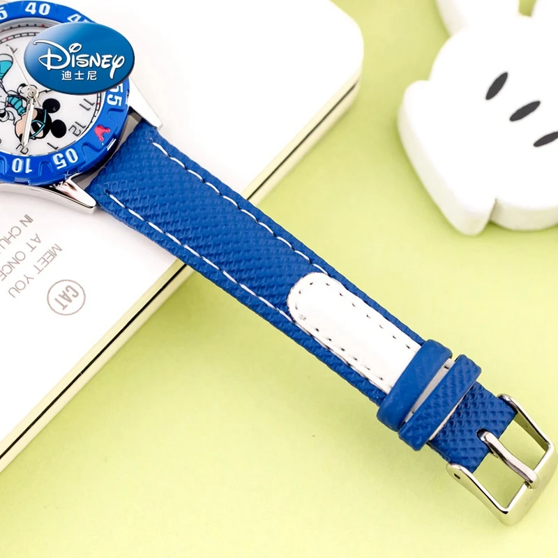 Children Sports Mickey mouse cartoon watch Boy blue black color handsome cool watches Ball skate game Disney fitness dream 14032