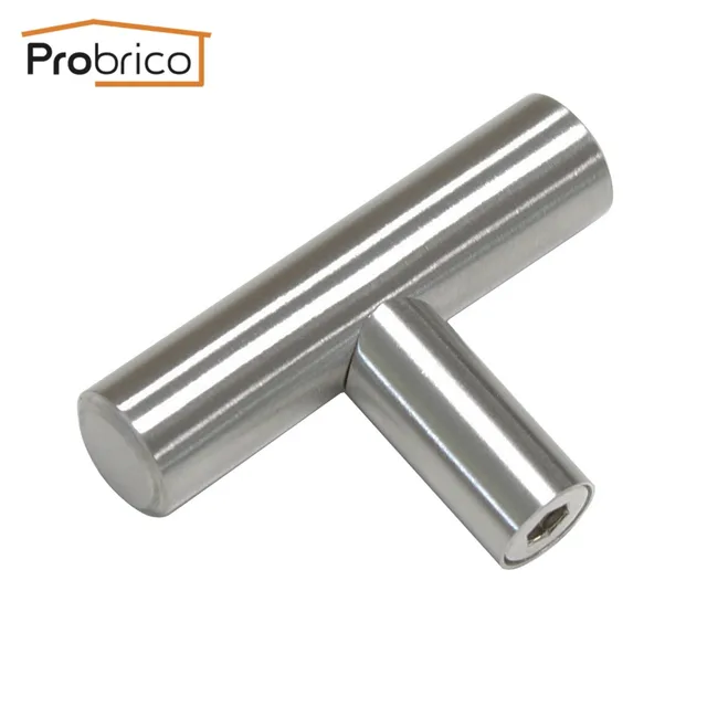 Best Offers Probrico Kitchen Cabinet T Bar Knob Stainless Steel Diameter 12mm Single Hole 50mm 2" Wardrobe Pulls Furniture Drawer Handles Best Offers Probrico Kitchen Cabinet T Bar Knob Stainless Steel Diameter 12mm Single Hole 50mm 2" Wardrobe Pulls Furniture Drawer Handles