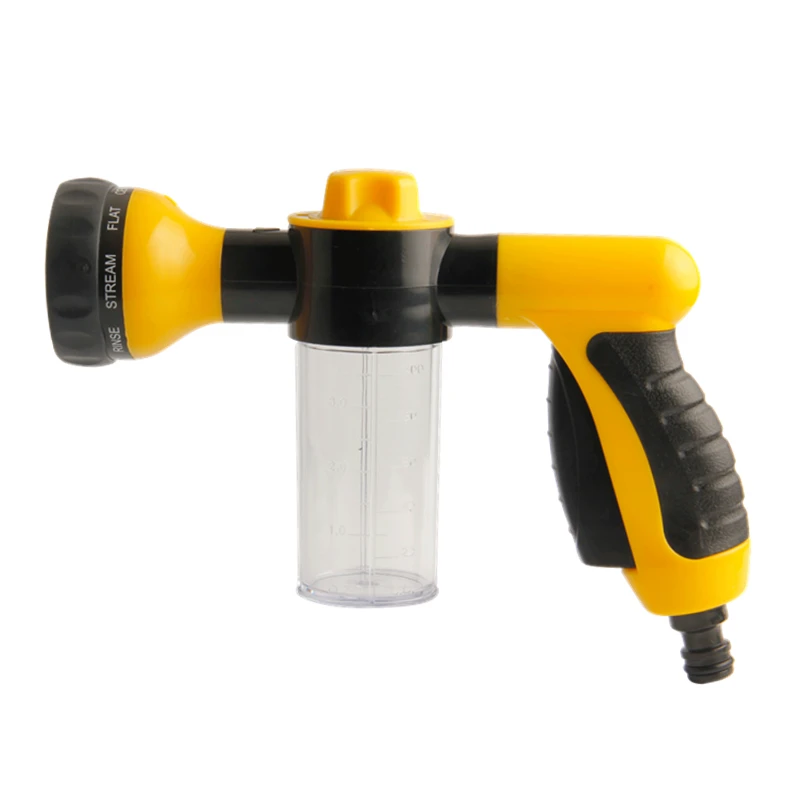 Foam Water Gun Car Washer Garden Cannon 8 in1 High Pressure Spray Foamer For Washing Nozzle | Дом и сад