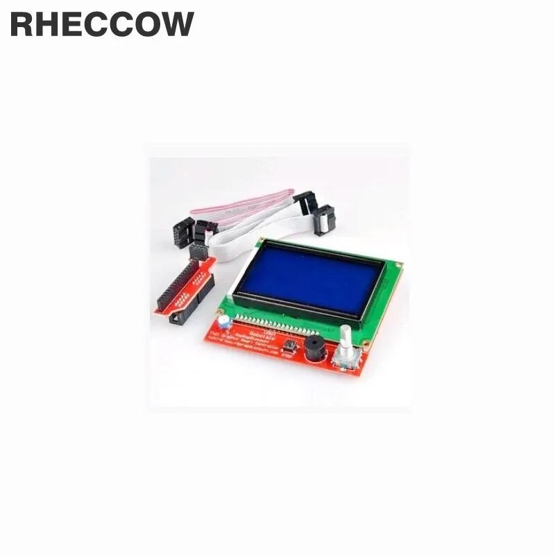 

RHECCOW 1set/lot FOR RAMPS1.4 LCD 12864 LCD control panel 3D printer smart controller