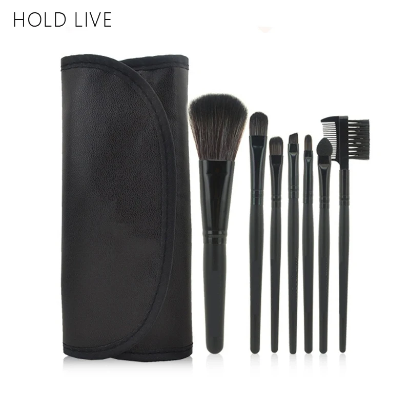 

HOLD LIVE Professional 7 Pcs Makeup Brushes Set Eye Shadow Powder Blush Make-up Tools Kits Beauty Essential Brushes For Make Up