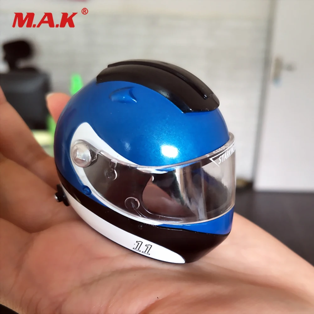 

1/6 Scale Scene Accessories Iron Man Tony Mk5 Model Doll Racing Motorcycle Helmet Model for 12 inches Action Figure