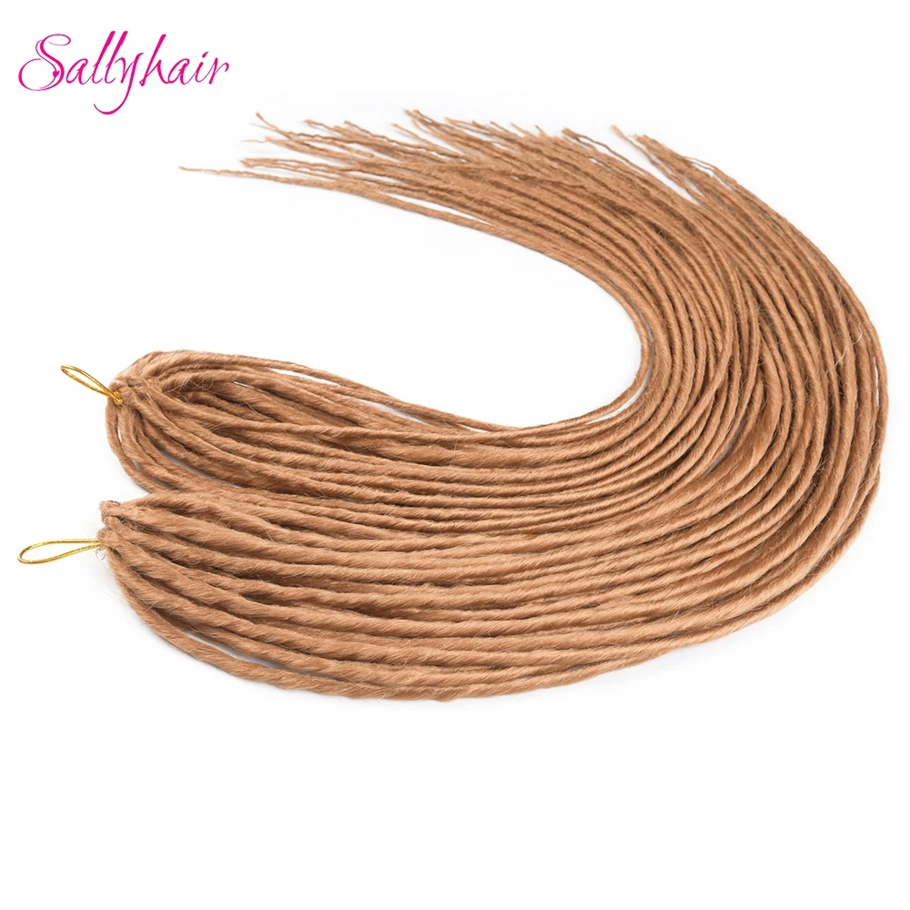 Us 4 78 45 Off Sallyhair 20 Inch 12 Strands Handmade Dreadlocks Hair Extensions Synthetic Crochet Braids Blonde Pink White Men Women On Aliexpress