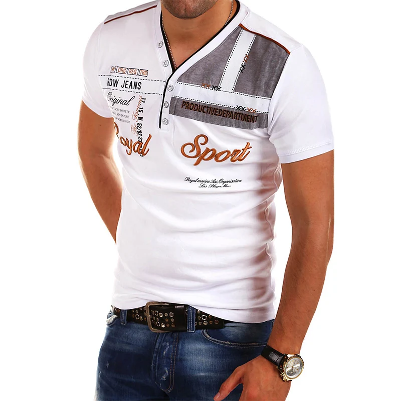 ZOGAA, Мужская модная брендовая новая рубашка поло с коротким рукавом, Мужская Повседневная дышащая Однотонная рубашка поло Hombre, приталенная рубашка