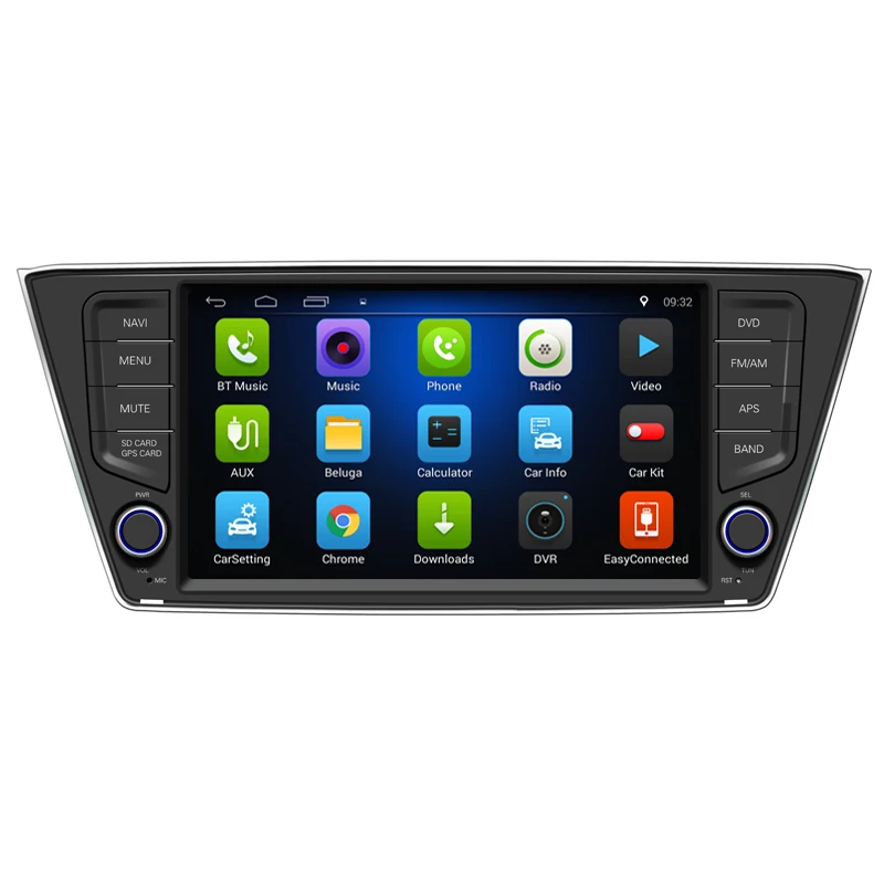 8 дюймов четырехъядерный автомобильный радиоприемник для SKODA FABIA 2015 Android 1 dvd плеер