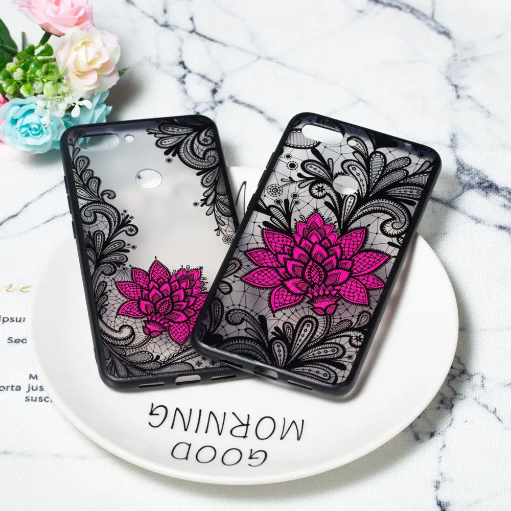 Мягкий силиконовый чехол Мандала с кружевным цветком для Xiaomi Mi 8 SE A1 A2 Lite Mix 2s Poco F1