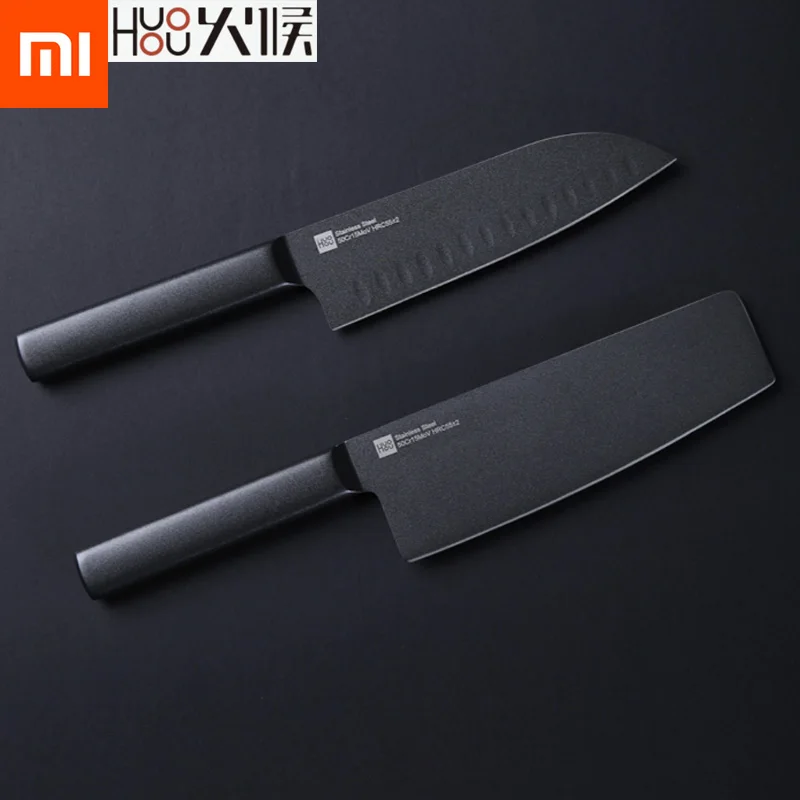 Xiaomi Mijia Huohou Cool Black Kitchen Non Stick Knife Stainless Steel