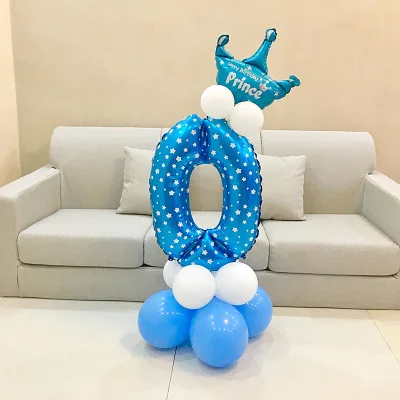 1 комплект воздушные шары в форме цифр номер Фольга воздушные шары на день рождения, свадьбу, Рождество вечерние Декор поставки на день рождения воздушные шары