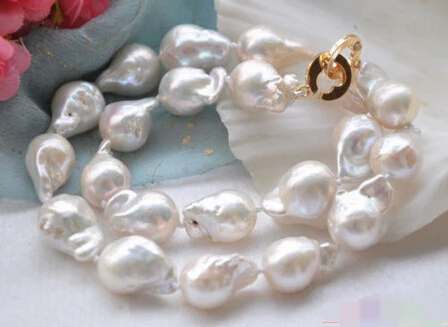 

song voge gem nanJ0664 WHITE DRIP BAROQUE KESHI REBORN PEARL NECKLACE