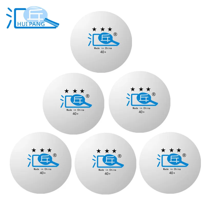 HUIPANG 3 звезды мяч для настольного тенниса 40+ материал 50 шт мячи для пинг-понга оранжевый/белый - Цвет: 50 pcs white