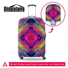 Роскошный клетчатый защитный чехол с принтом для багажа подходит для путешествий 18-30 дюймов Эластичный водонепроницаемый пылезащитный чехол для чемодана