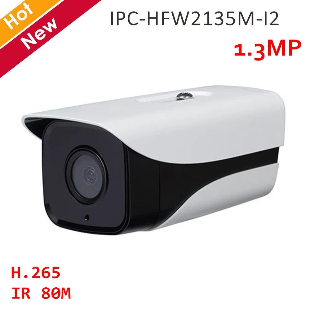 

1.3MP Night vision IP camera IPC-HFW2135M-I2 H.265 IR distance 80M Waterproof Network Camera Security camera for Home ip system
