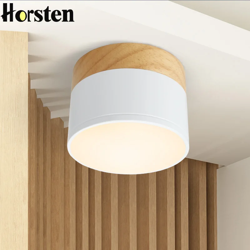 

Horsten Nordic Japanese Wood Downlight LED Lights Modern Minimalist 3W 5W LED Down Light For Aisle Living Room Corridor Balcony