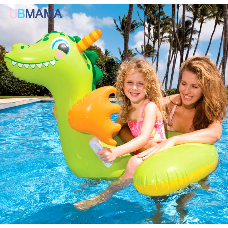 

Over 3 Year Old Children High Quality Safety Baby Double Layers Inflatable Swim Seat Floating Ring Giraffe Type