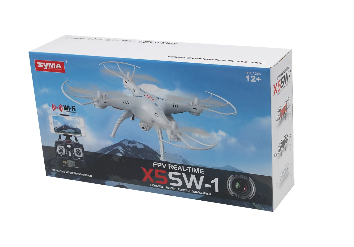 Квадрокоптер Syma X5SW 2 4G 6 осевой гироскоп 4CH изображения в реальном времени возврат