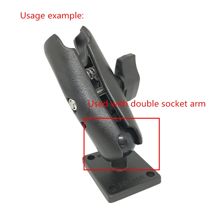 Square Mounting Base with 1 inch Ball Mount (14)