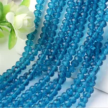 Blue Zircon semilla de cristal checo 4mm 6mm 8mm 10mm Sewing On Glass beads for jewelry making