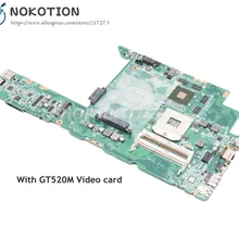 NOKOTION для lenovo Z470 Материнская плата ноутбука 14 дюймов DAKL6EMB6C0 основная плата HM65 DDR3 GT520M 1 ГБ gpu