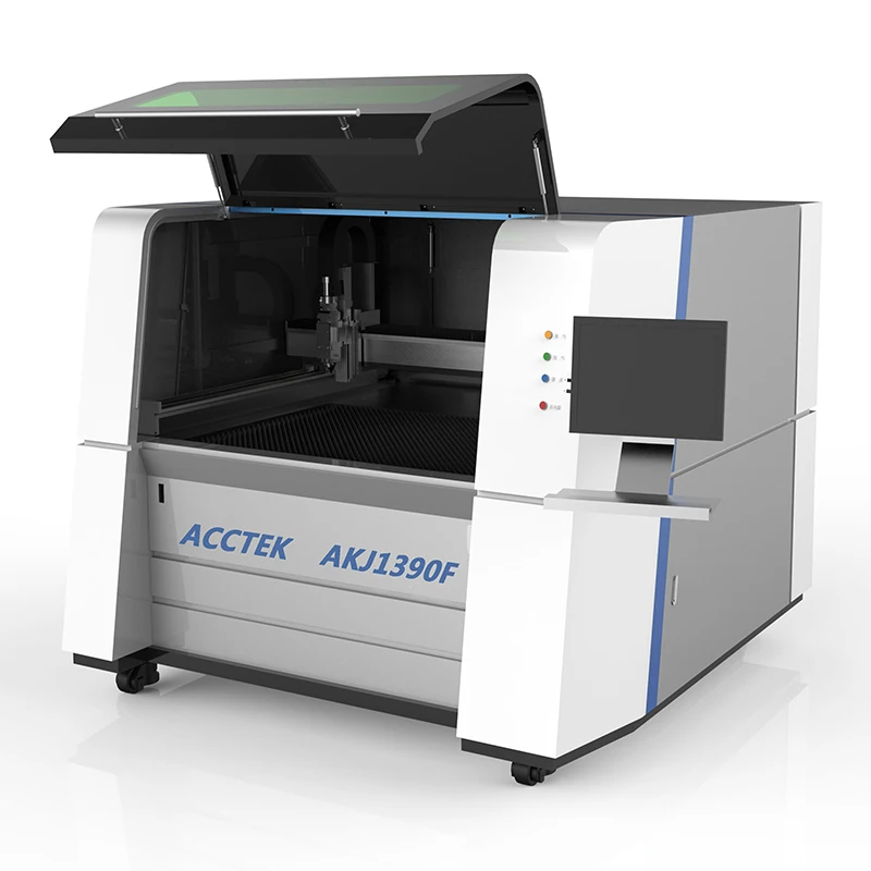 

Copper aluminum fiber laser metal cutting 500W machine with all cover
