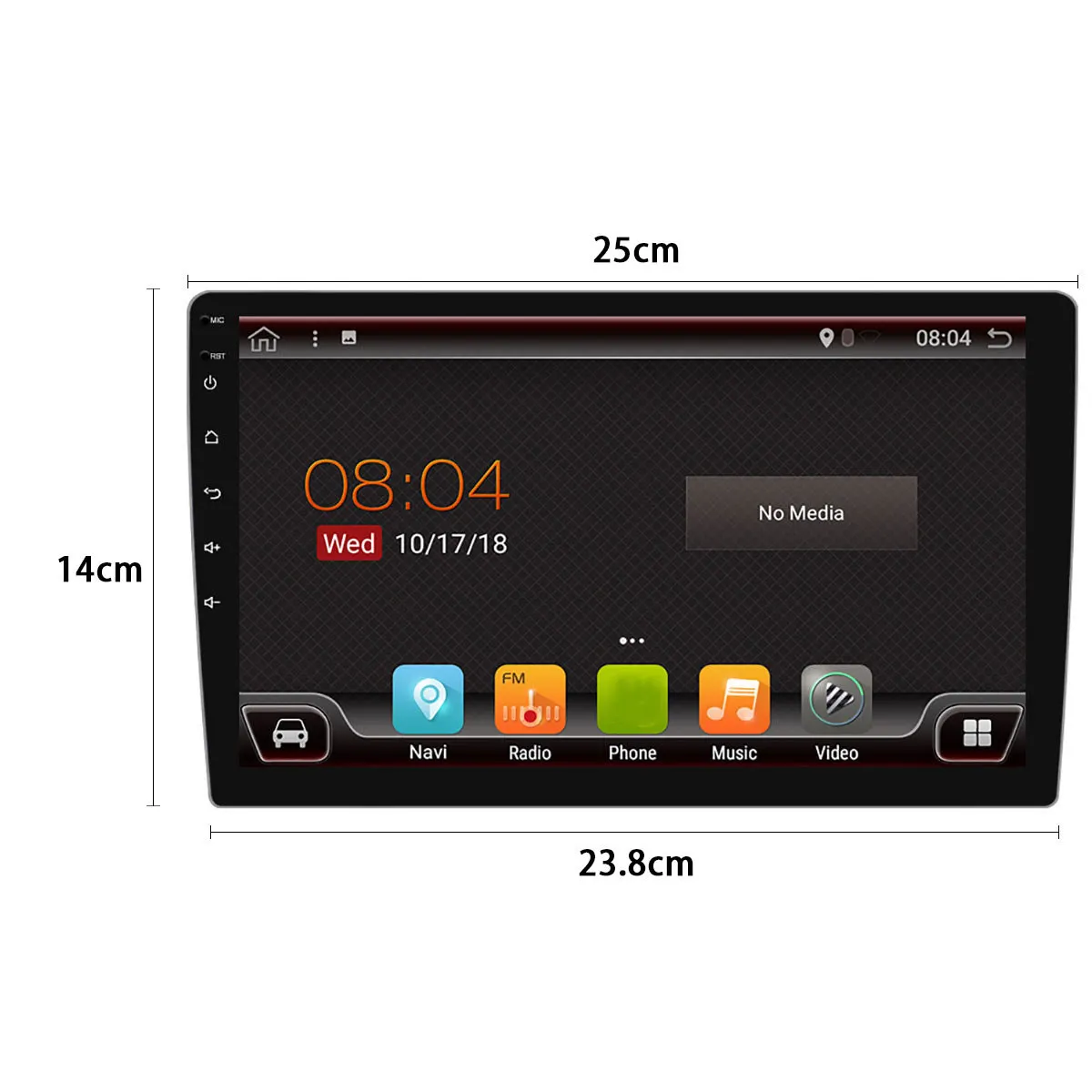 Cheap 10.1" Android 9.0 8core 4+32G Car Multimedia Player 2DIN PX6 bluetooth Radio GPS Touchable Car MP5 Player With Backup Camera 10