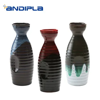 

220ml Vintage Hip Flask Ceramic Drinkware Home Sake Spirits Pot Coffee Milk Tea Water Kettle Wine Ware Accessories Pots Decor