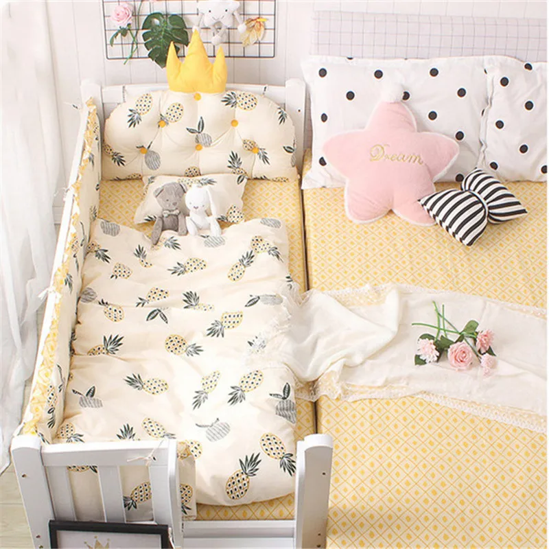 crib with changing table grey