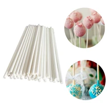 100 шт./компл. Еда-Класс одноцветное Бумага леденец палку торт Поп палочки для Шоколад, сахар Карамельный цвет леденец инструмент паста аксессуары