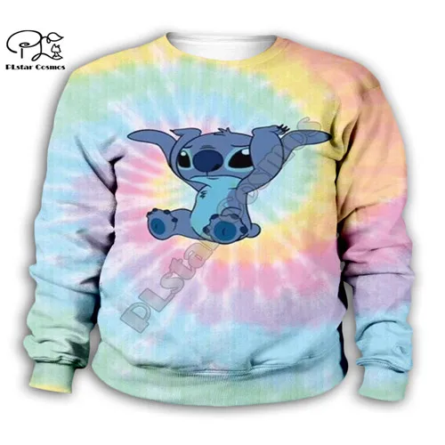 Anime kawaii Lilo Stitch 3d print Kids Cartoon pink Hoodies/zipper/child baby long sleeve sweatshirt/tshirt/summer shorts/pant