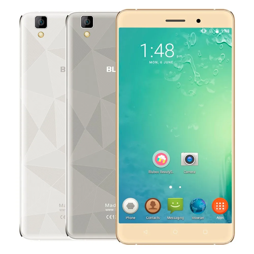 Original Bluboo Maya Mobile Phone MT6580A Android 6 0 Quad Core 1280 720 5 5 inch