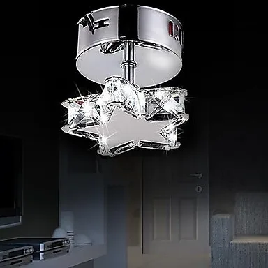 

LED3W  K9  Crystal Ceiling Lamps , 1 Light , Simple Modern Artistic