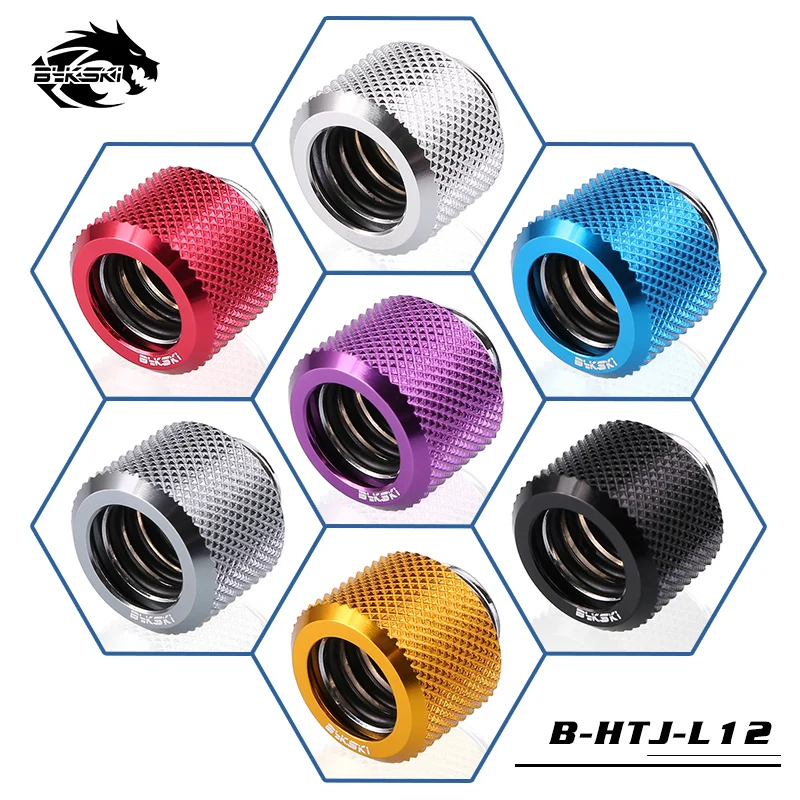 

Bykski Diamond Rigid Tubing Compression Fitting G1/4 thread 4 layer seal OD12 14 16MM Hard Pipe Fitting
