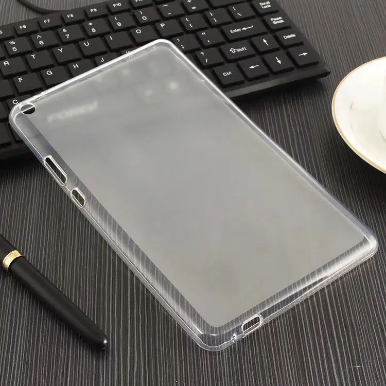 Мягкий силиконовый матовый ТПУ чехол для huawei MediaPad T3 8,0 KOB-L09 KOB-W09 чехол для планшета Honor Play Pad 2 8,0 дюйма - Цвет: Прозрачный