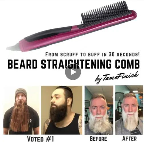 Professionale Degli Uomini di Rapida Barba Raddrizzatore Styler Pettine Multifunzionale Arricciatura Dei Capelli Bigodino Mostra Cap Strumento Elettrico Dei Capelli Styler