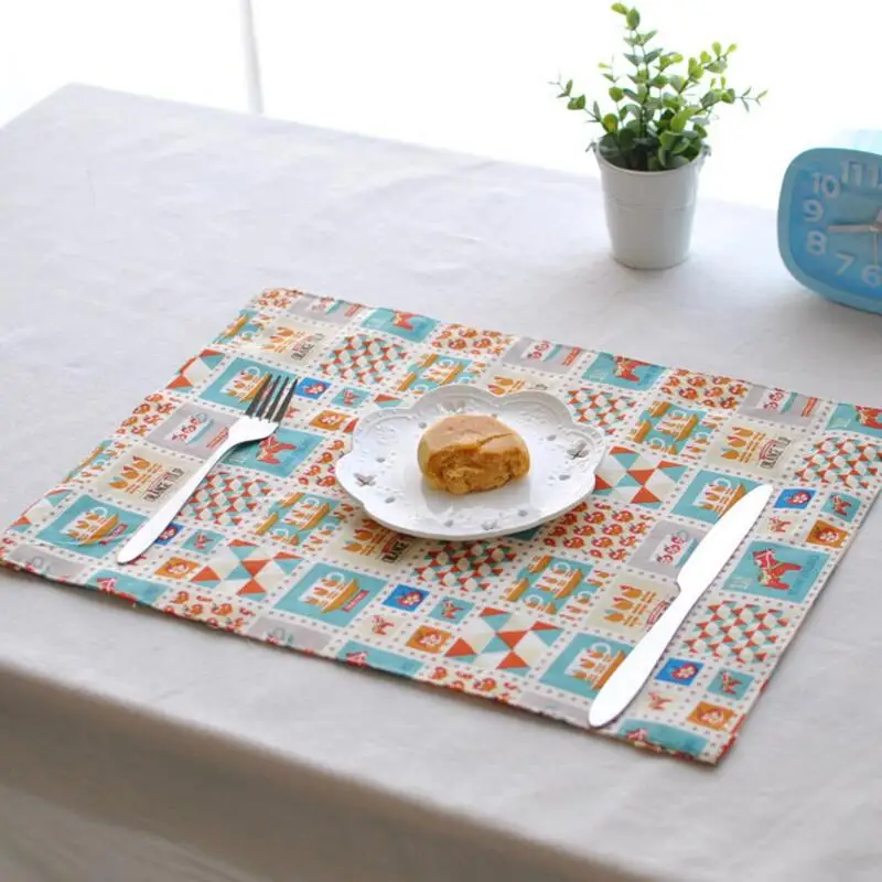 Buy 4 pcs Upscale European cloth placemat table mat