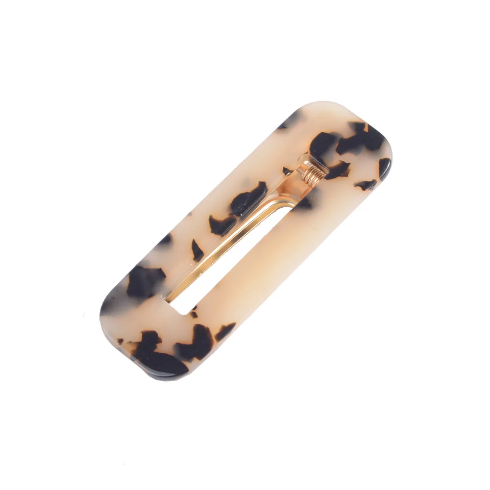 Acetate Hairpins Fashion hair jewelry for women french barrettes Girl Vintage Acrylic Leopard Hair pins Duckbill Hairgrips (10)