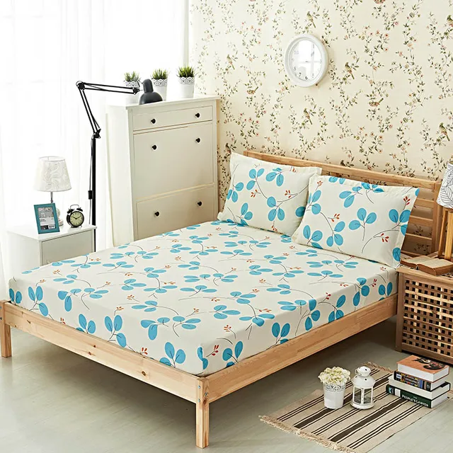 fashion printing fitted sheet twin size mattress cover for adults 100