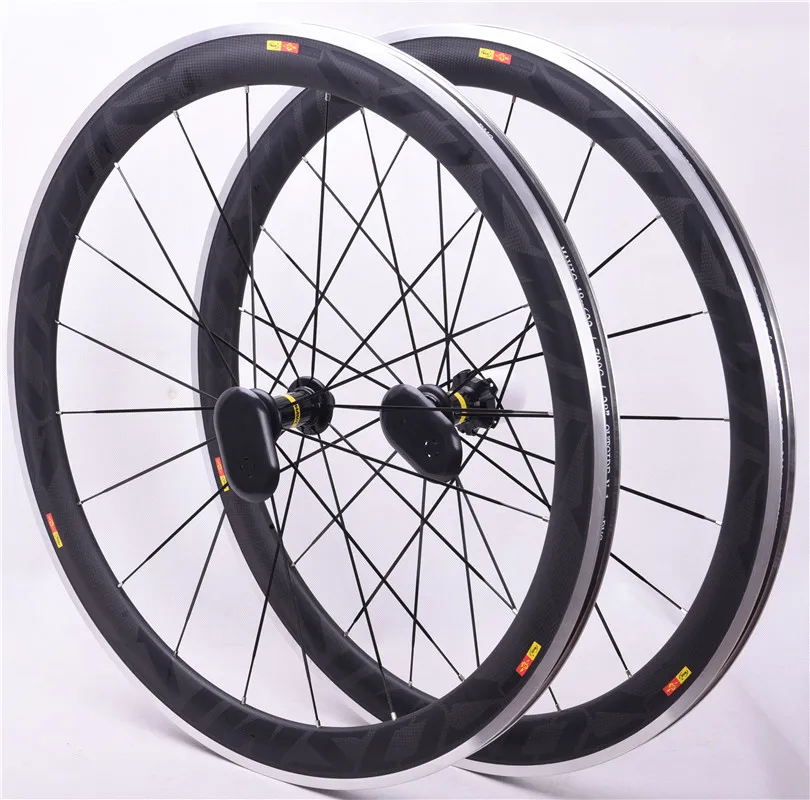 Top Road 3k Cosmic BOB 23mm wide Clincher glossy carbon bike sticker 50mm road bike Carbon wheelset Aluminum 5