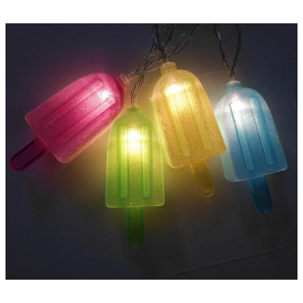 Popsicle LED String Light 10 LEDs Lighting Strings Colorful Fairy String Light with AA Battery for Wedding Party Gift Home Decor 0700587035432 Popsicle LED String Light 10 LEDs Lighting Strings Colorful Fairy String Light with AA Battery for Wedding Party Gift Home Decor 0700587035432