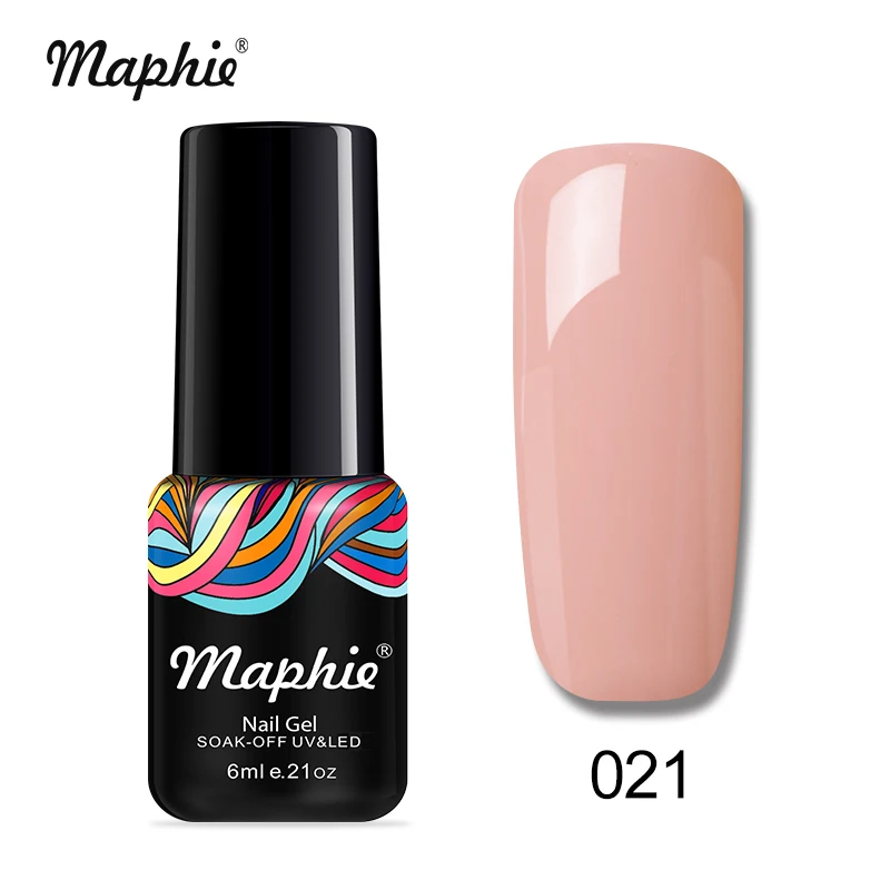 Maphie 6 мл УФ-гель для ногтей Красный Цвет гель светодиодный лак для ногтей лак замачиваемый салон лак для ногтей эмаль Полупостоянный светодиодный гель - Цвет: 021