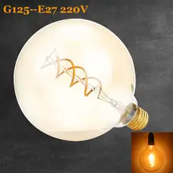 Винтаж спираль лампы G125 затемнения 4 Вт 2200 К Мягкие гибкие светодиодные лампы накаливания для бара украсить дом 220 В -240 В Лампы для
