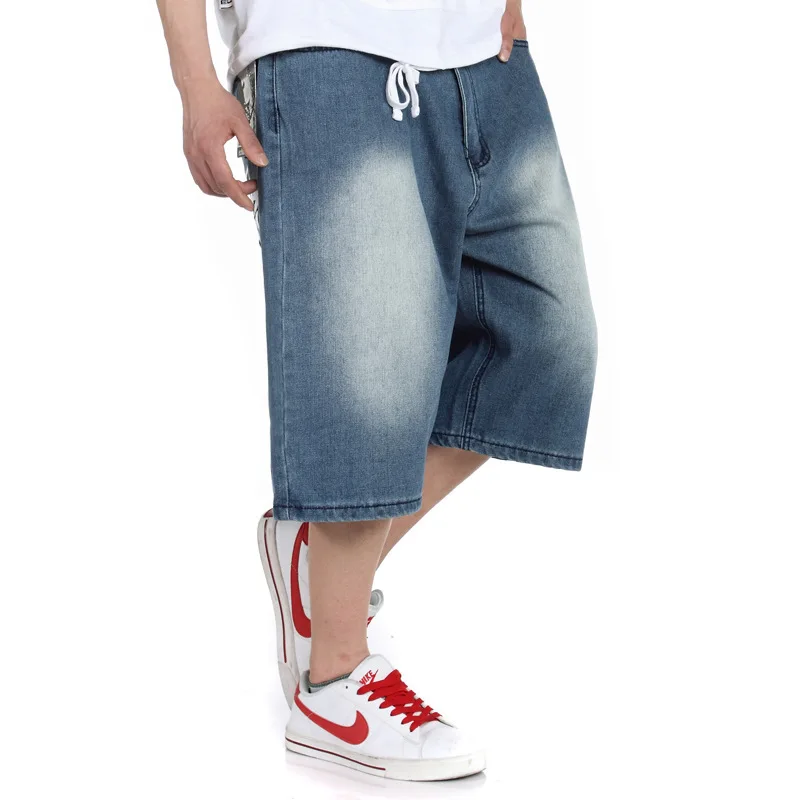 Baggy Shorts for Men Denim Jeans Bermuda Streetwear Bluejean shorts