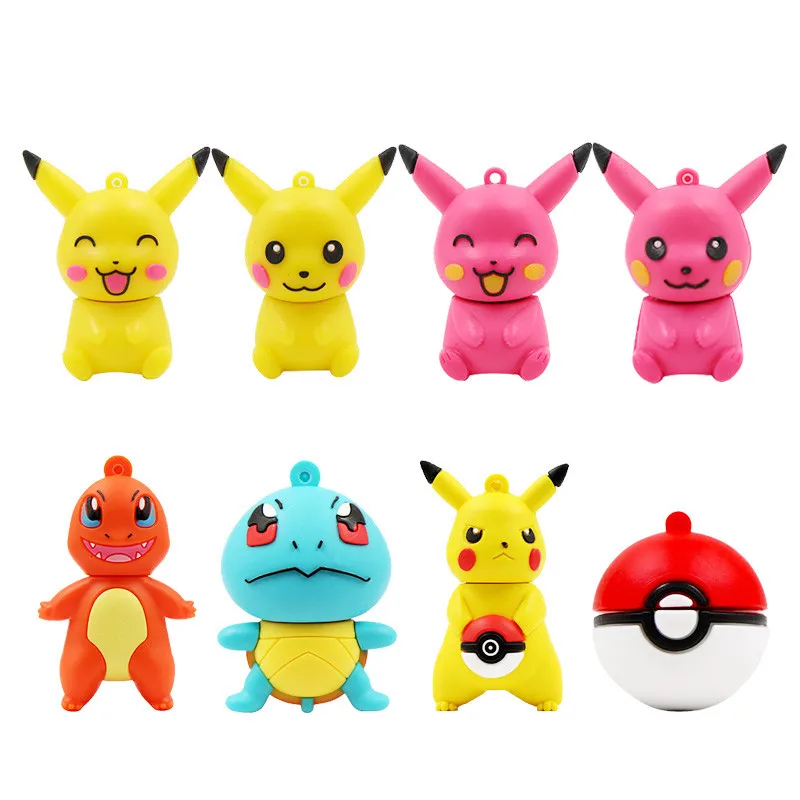 

cartoon pokemon pendrive criativo Usb flash drive 4GB 8GB 16GB 32GB 64GB Pikachu Flash Memory stick cheap pen drive cle usb gift