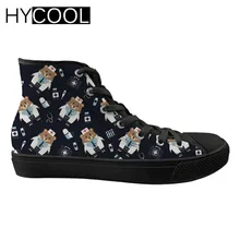 HYCOOL; Милая женская прогулочная обувь с рисунком медсестры и медведя; уличные высокие кроссовки для женщин; парусиновая спортивная обувь; женская обувь на плоской подошве