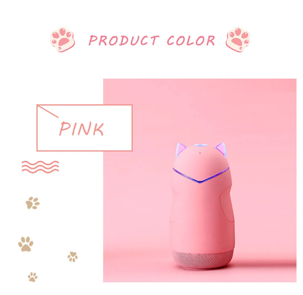 VOBERRY мини Котенок 3D Bluetooth Портативный мультфильм открытый динамик музыкальный