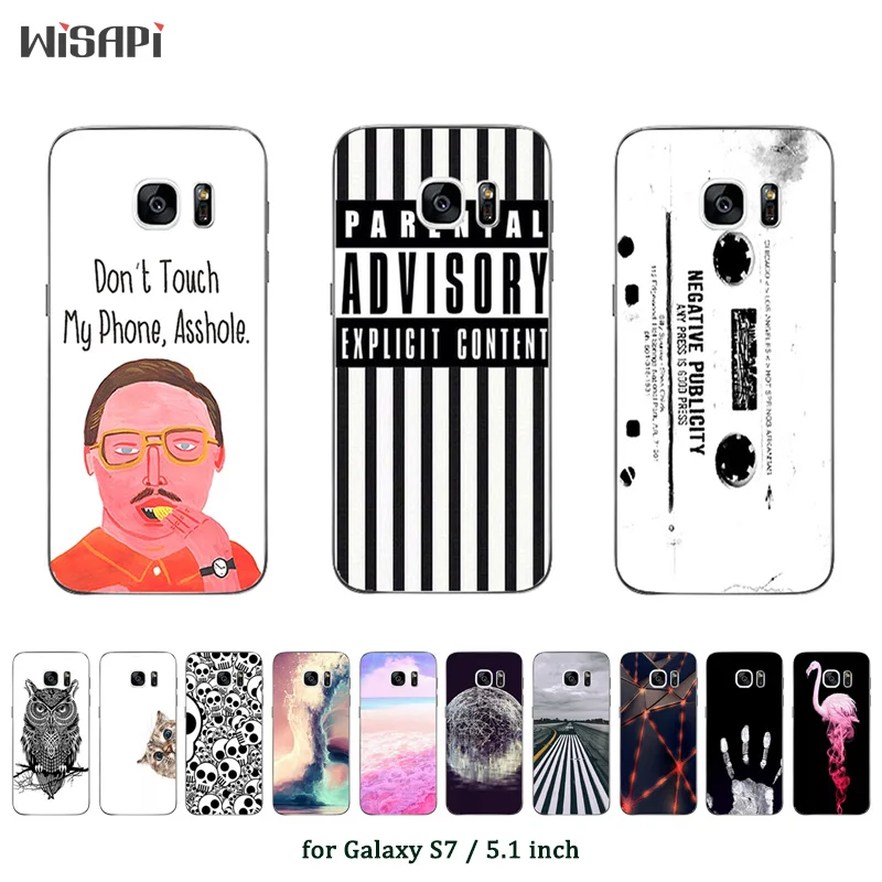 New TPU Soft Case For Samsung Galaxy S7 Current Printed Silicone Gel Phone Cover S 7 G930 Cases | Мобильные телефоны и